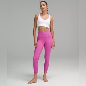 Lululemon Align High Rise‎ 25” double lined, Barbie pink leggings size 0